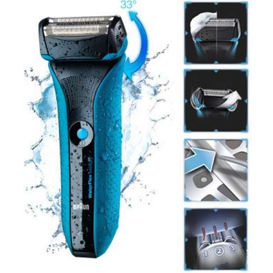 Afeitadora Braun WATERFLEX BLUE