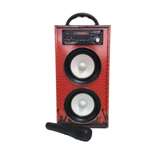 Altavoz Karaoke Digivolt HIFI18 Rojo