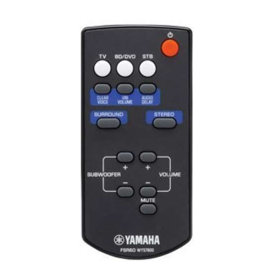 Barra de sonido YAMAHA YAS101