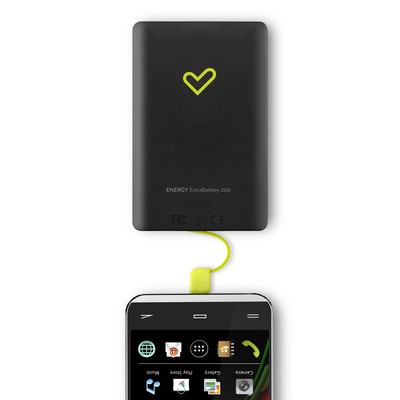 Batería Externa Power Bank Energy 2500 Negra