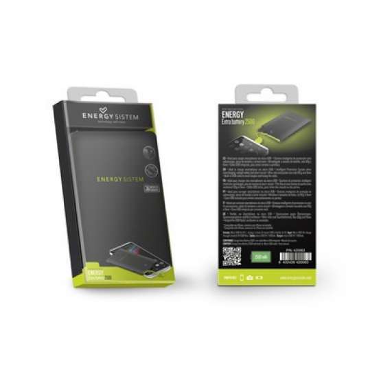 Batería Externa Power Bank Energy 2500 Negra