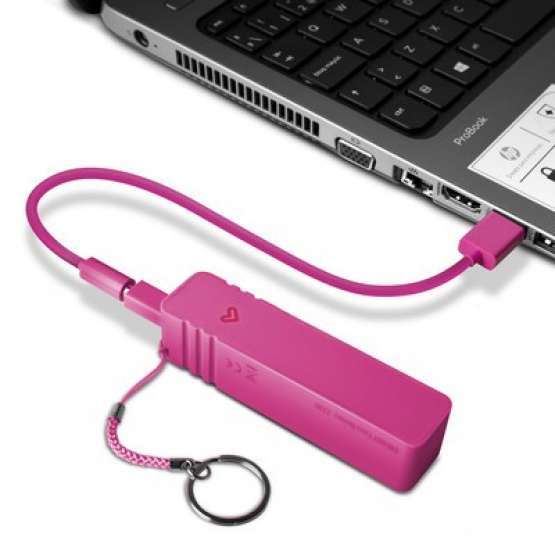 Batería Externa Power Bank Neon Fucsia