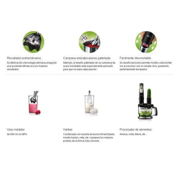 Batidora de varilla Braun  MQ775 Patisserie