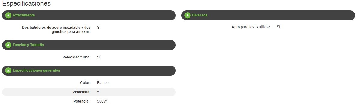 Batidora de varilla Braun MultiMix 3 HM 3100 WH