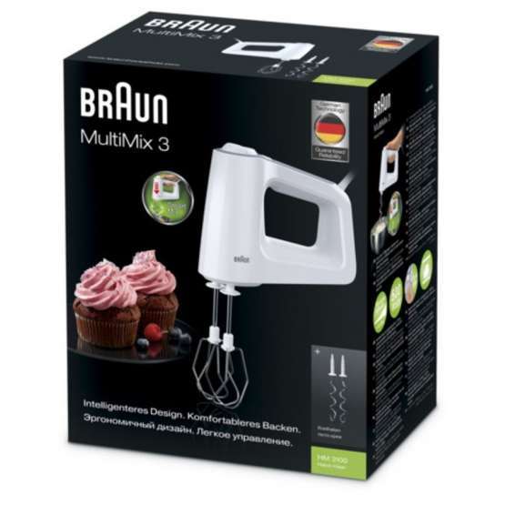 Batidora de varilla Braun MultiMix 3 HM 3100 WH
