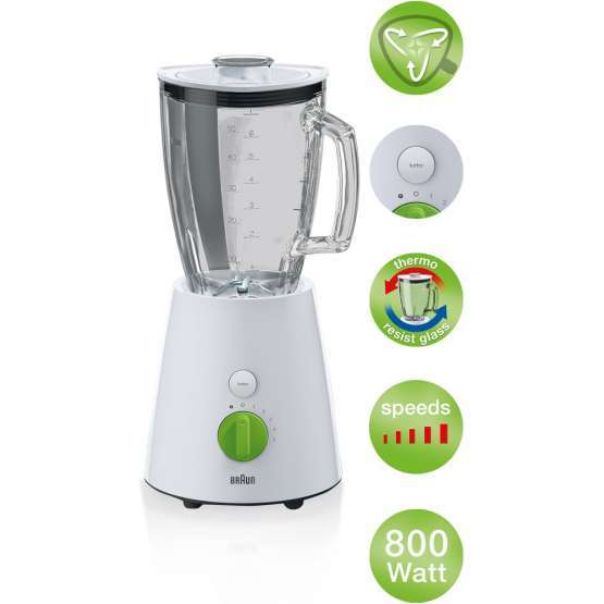 Batidora de vaso  Braun Tribute Collection Blanca