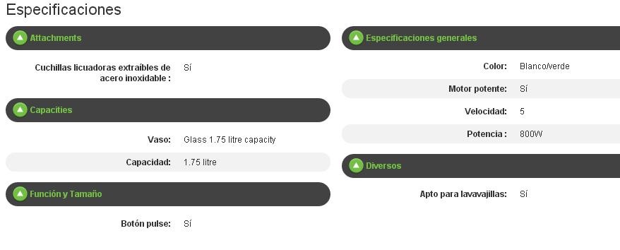 Batidora de vaso  Braun Tribute Collection Blanca