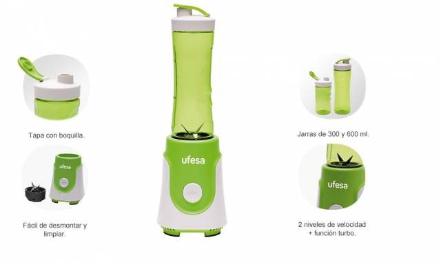Batidora de vaso personal Ufesa