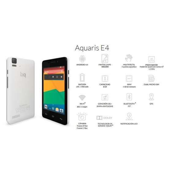 BQ Aquaris E4 Negro