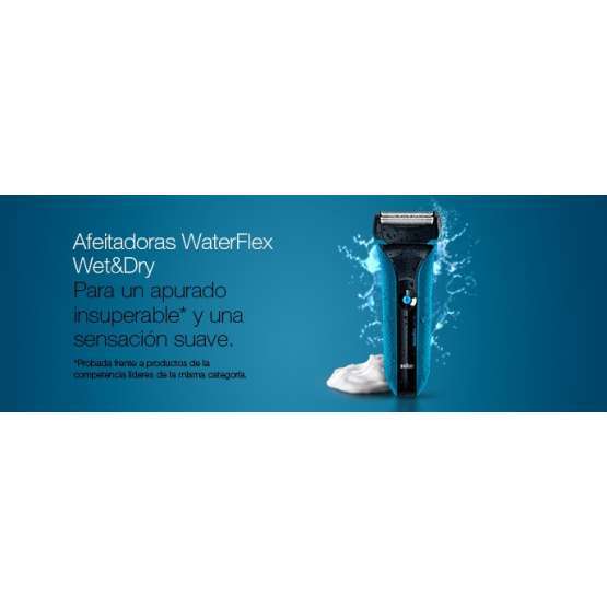 Afeitadora Braun WATERFLEX BLUE