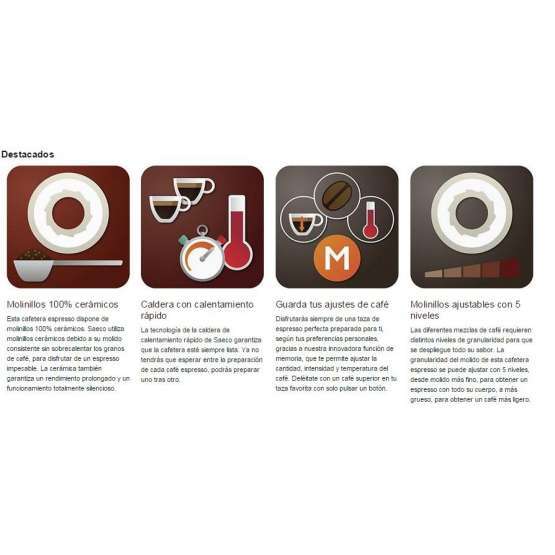 Cafetera Philips Saeco Moltio