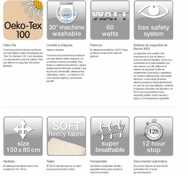 Calientacamas Beurer UB53