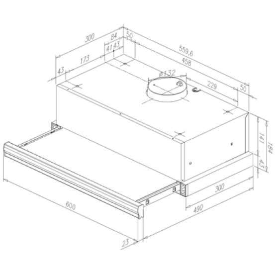 Campana telescopica Teka CNL1 2002 inox