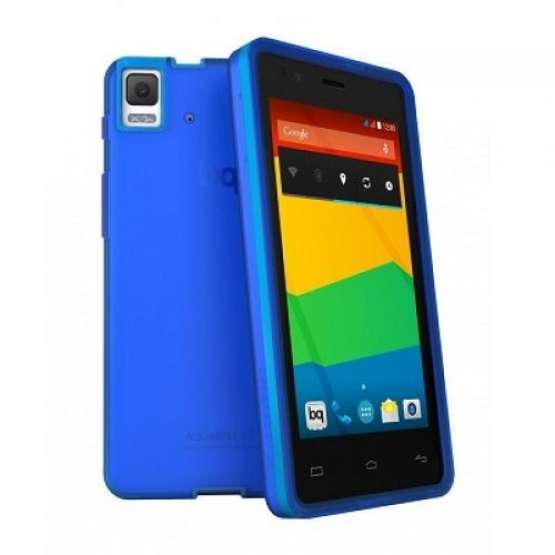 Carcasa Silicona BQ Aquaris E4.5 Blue Gummie Cover