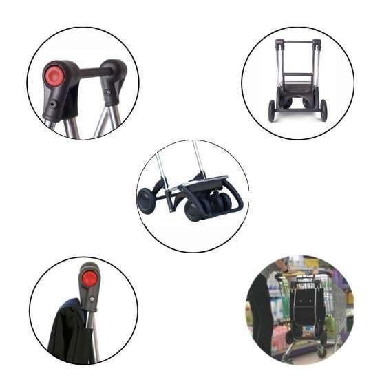 Carro Compra Rolser Paris Logos Dos+2 Gris