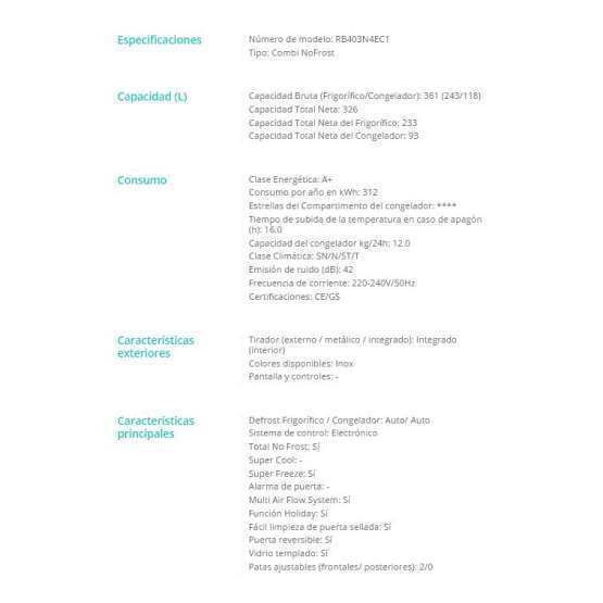 Combi Hisense RB403N4EC1