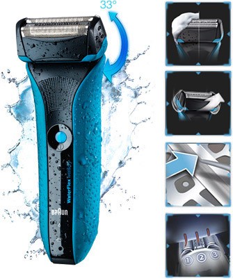 Afeitadora Braun WATERFLEX RED