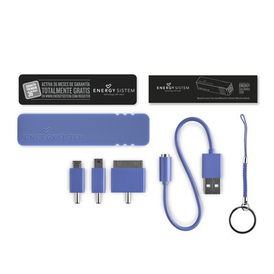 Batería Externa Power Bank Neon Azul