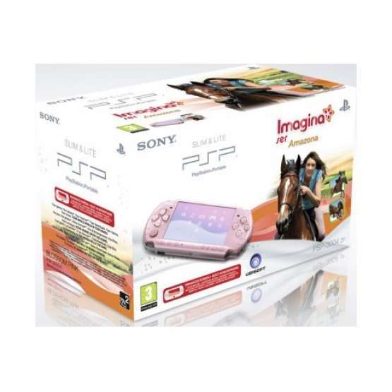 CONSOLA SONY PSP 3000 Imagina Ser Amazona ROSA