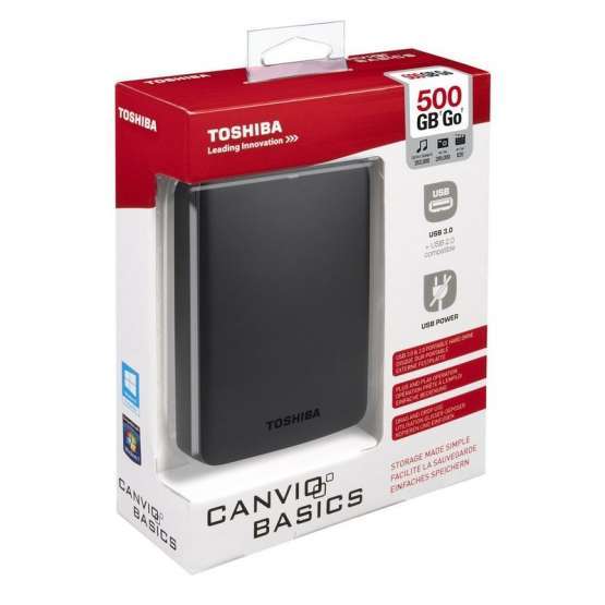 Disco duro externo Toshiba 500GB