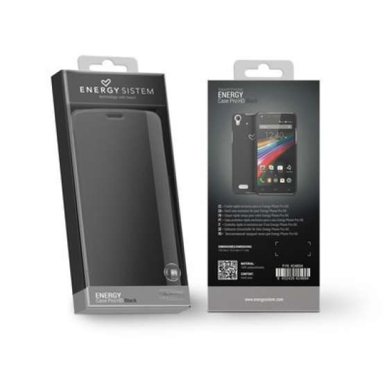Funda con Tapa Trasera Energy para PHONE MAX Negro