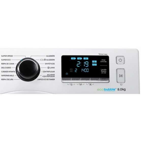 Lavadora carga frontal Samsung WW80K6414QWEC