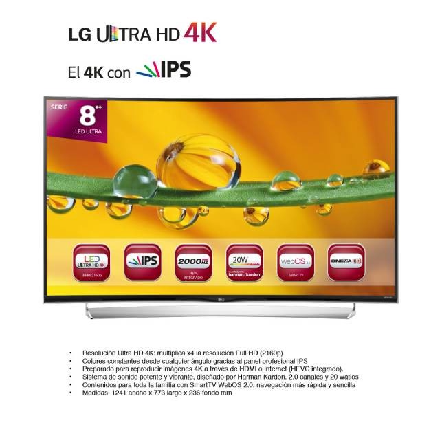 55" TV LED 3D LG 55UG870V