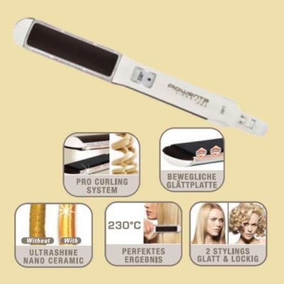 Rowenta LISS\u0026CURL Pro | Plancha pelo Rowenta SF 6150 LISS \u0026 CURL |  Electrodomesta