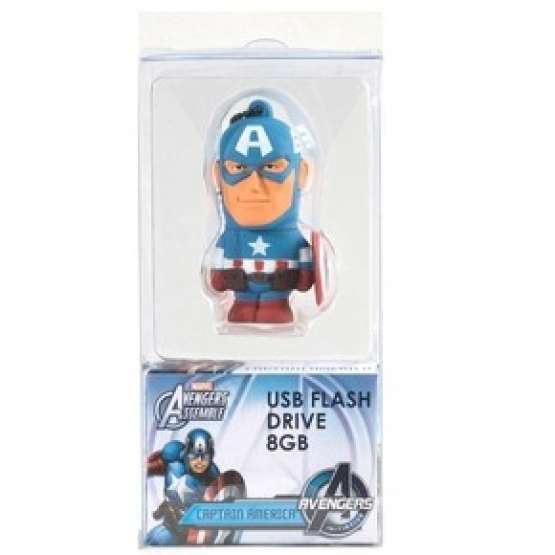 MEMORIA USB  SILVERHT  CAPITAN AMERICA 8GB