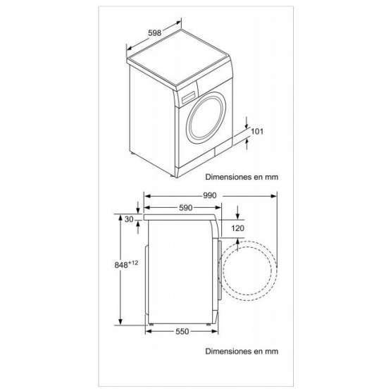 Lavadora Carga Frontal Balay 3TS873B