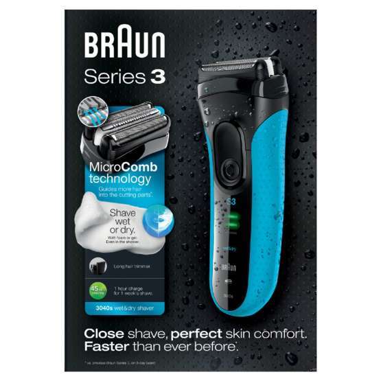 Pack Afeitadora Braun Serie 3 3040