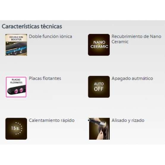 Plancha de pelo Rowenta LISS & CURL ULTIMATE SHINE