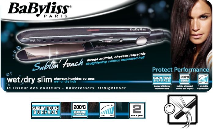 Plancha pelo Babyliss ST227E Wet&Dry Bab