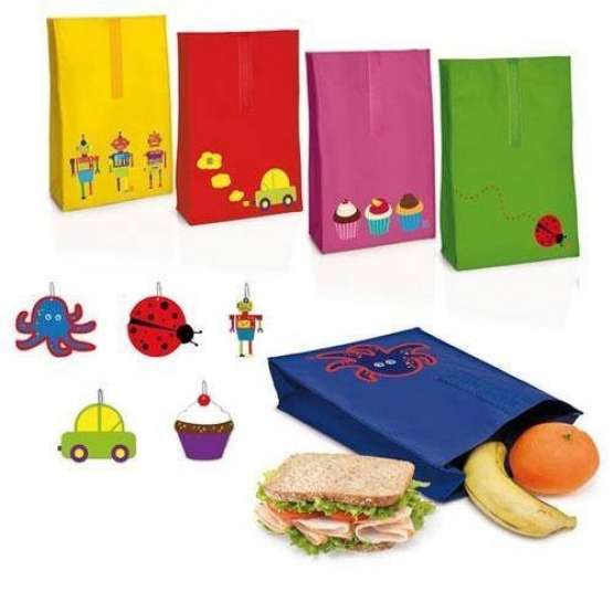 Porta alimentos Snack rico Roll Bag robots