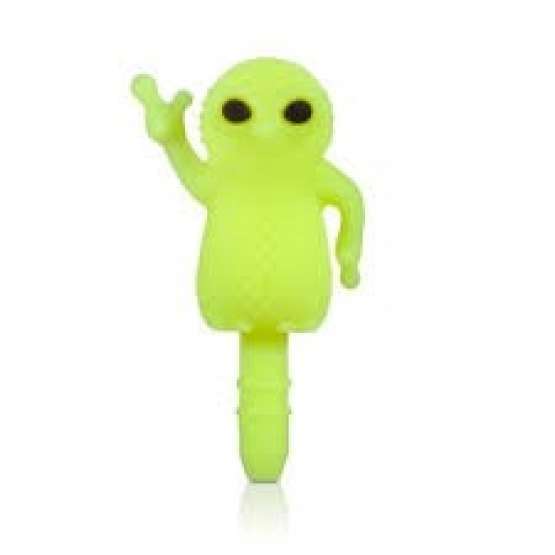 PROTECTOR JACK: Tapon SILVER SANZ BONE - ALIEN FLUORESCENTE