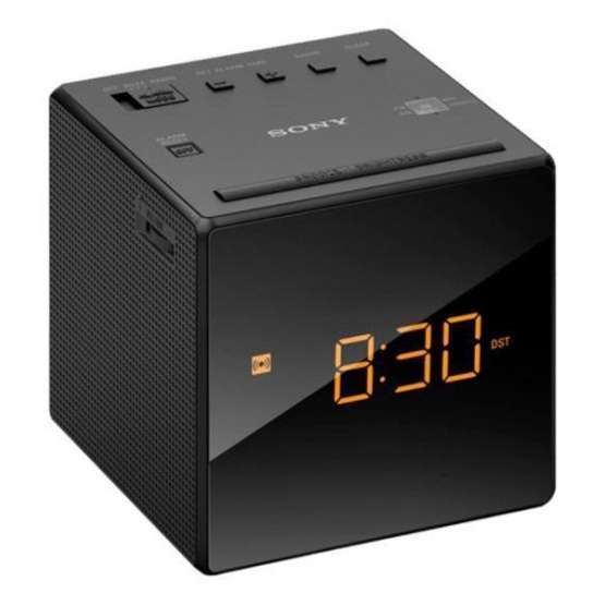 Radio Reloj Despertador Sony Icfc1bced, 1 Alarma, Diseño Cubo, Gran