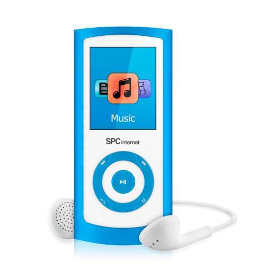 Reproductor MP4 con chasis de aluminio Azul