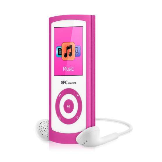 Reproductor MP4 con chasis de aluminio Rosa