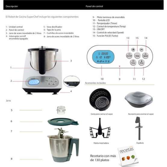 Robot de cocina Cookmix Superchef VA1500