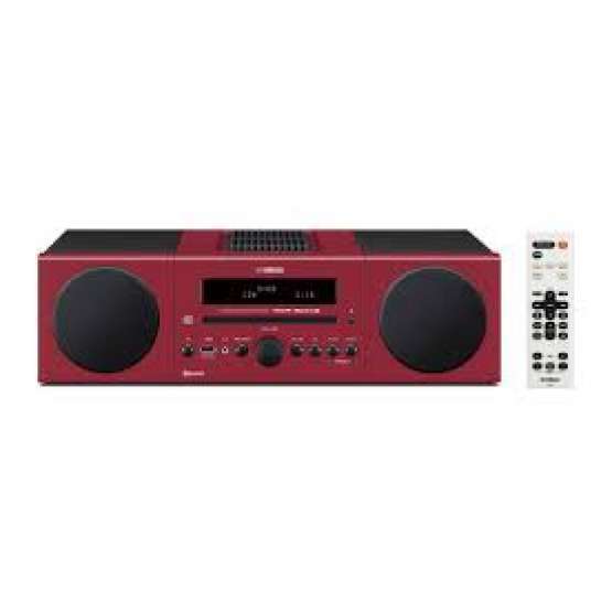 Sistema Hifi Yamaha MCRB043 Rojo