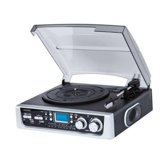 Tocadiscos Lauson CL-128 con radio usb