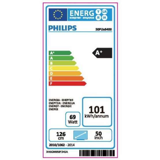 50" TV LED PHILIPS 50PUH640088