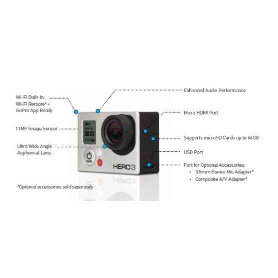 Videocamara deportiva GOPRO HERO3 SILVER