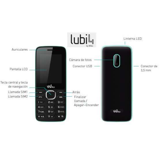 Wiko Lubi 4 Negro