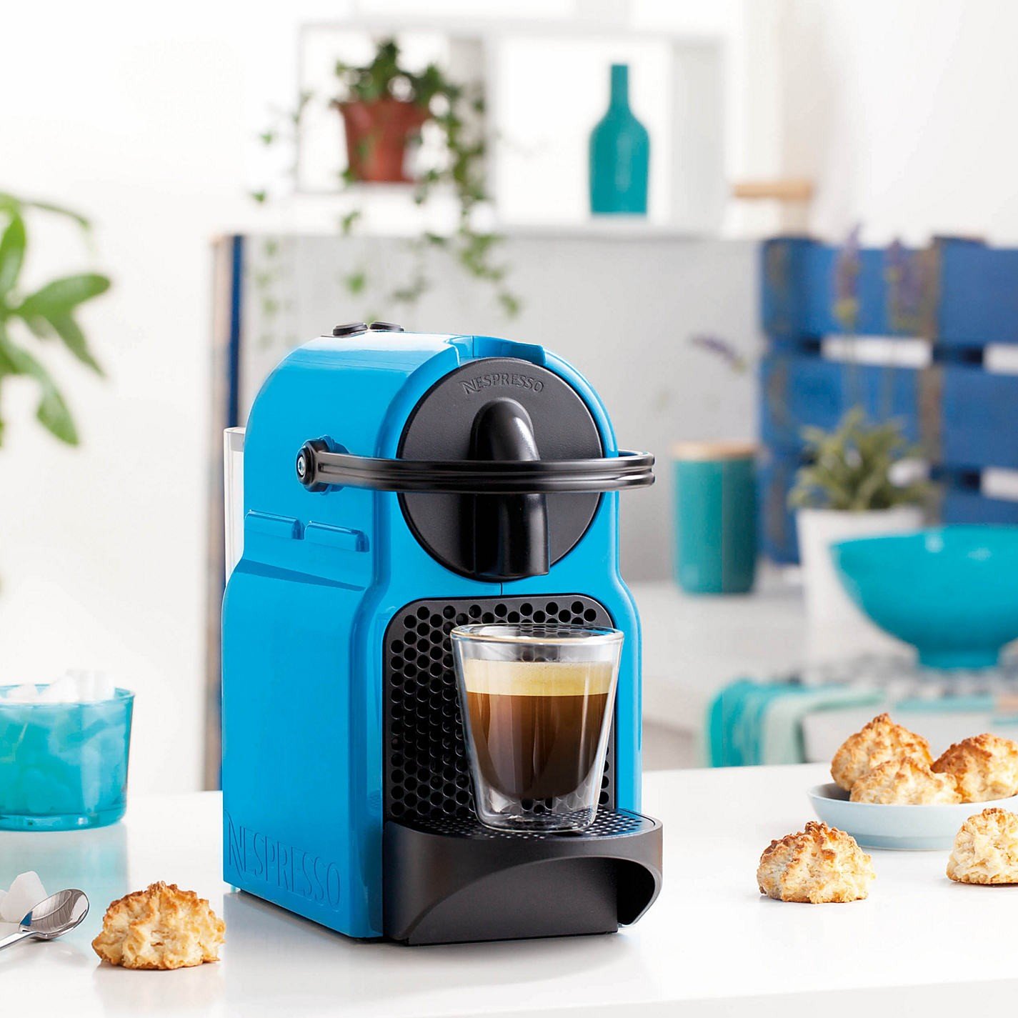 Cafetera Delonghi Pacific Blue| Delonghi DeLonghi Inissia Pacific Blue |  Electrodomesta