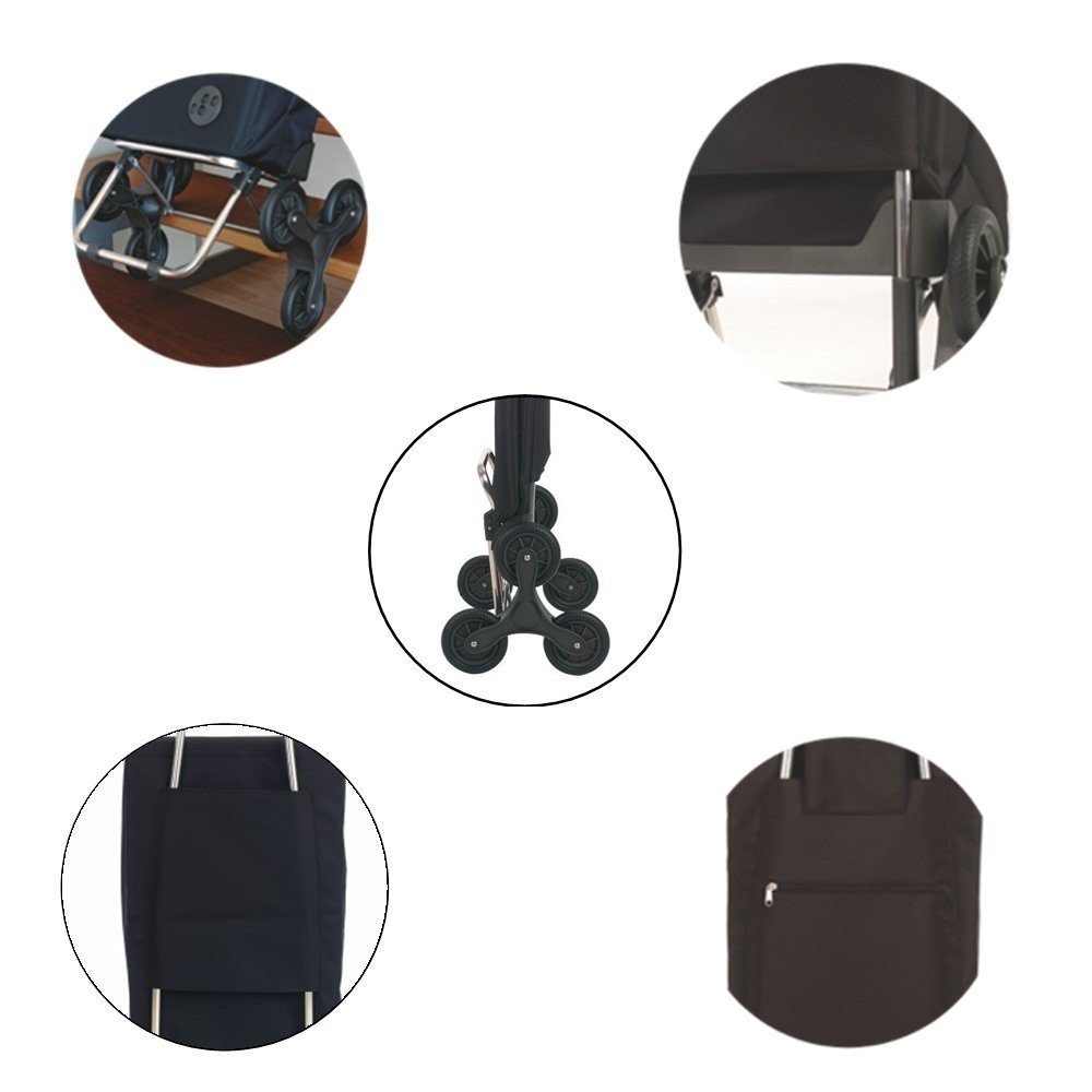 Carrello Portaspesa Rolser Saquet LN A 2 Ruote - Leggero In Alluminio, Borsa Capiente, Per Spesa, Bucato, Spiaggia