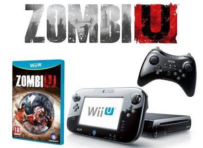 Consola Nintendo Wii U Negra Premium Pack+ Juego ZombiU | Nintendo