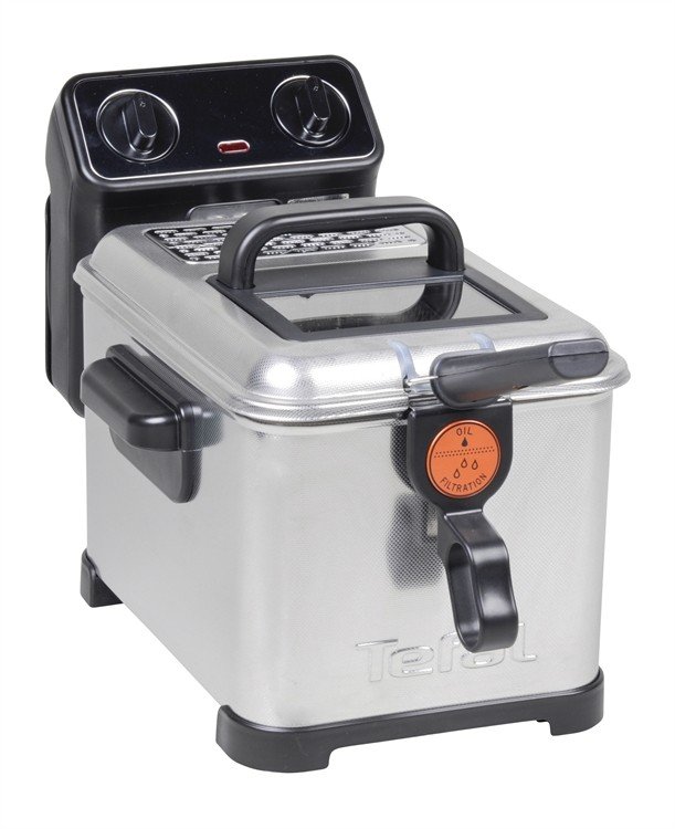 Freidora Tefal FR4950 | 1600W | Capacidad 2 Litros | Temperatura Ajustable Hasta 180°C | Color Blanco