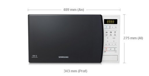 Microondas Samsung GE 731 K|microondas con grill Samsung GE731K ...