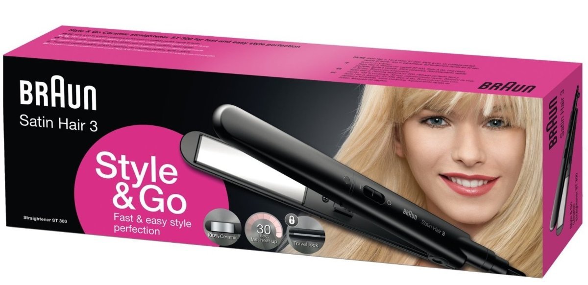 Plancha de pelo Braun Satin Hair 3 ST 300 | Electrodomesta